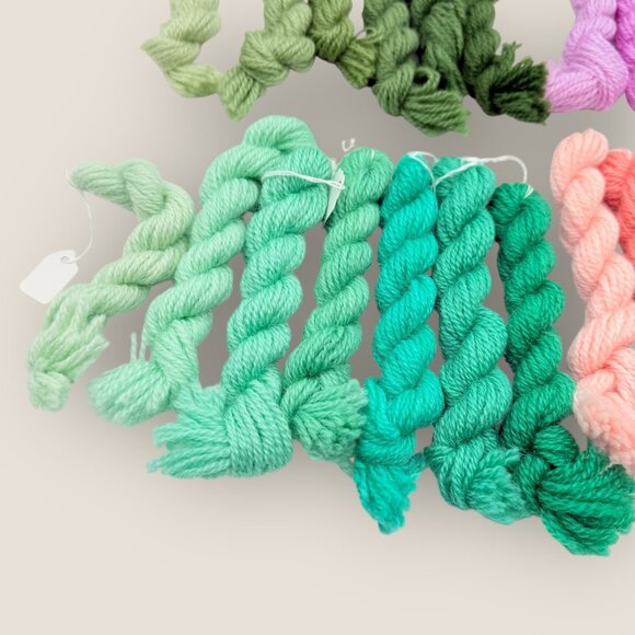 Lot of 24 Embroidery Floss Yarn Needlepoint Crewel Purple Green Blue Pink New - Picture 5 of 5